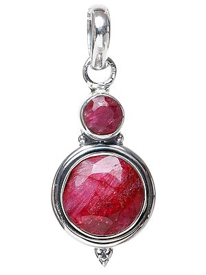 Faceted Ruby Pendant