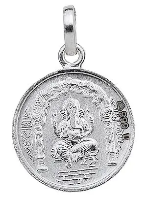 Lord Ganesha Pendant with Karya Siddhi Yantra on Reverse