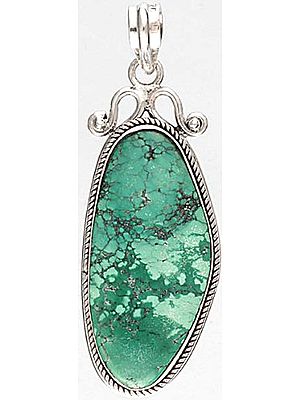 Turquoise Pendant - Sterling Silver