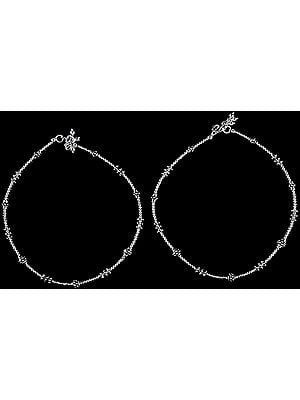 Sterling Anklets (Price Per Pair) - Sterling Silver