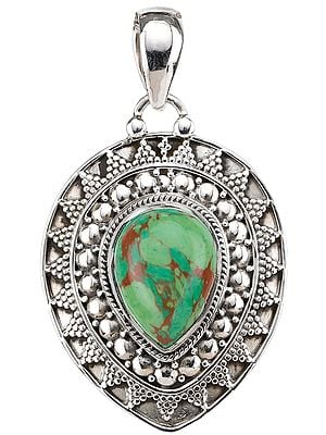 Green Mohave Turquoise Pendant