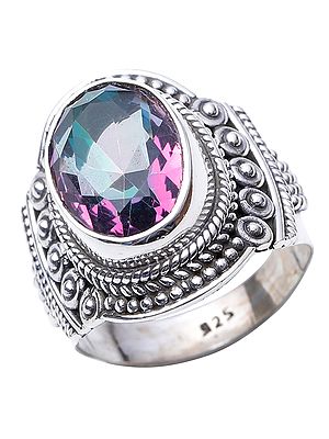 Mystic Topaz Oval Ring | Gemstone Jewelry