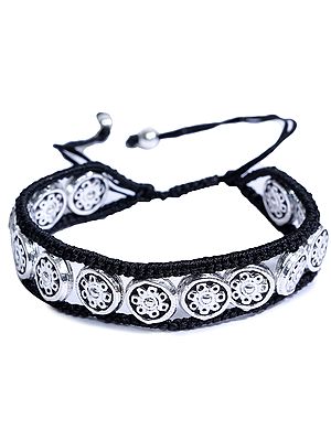 Talisman Bracelet with Black String