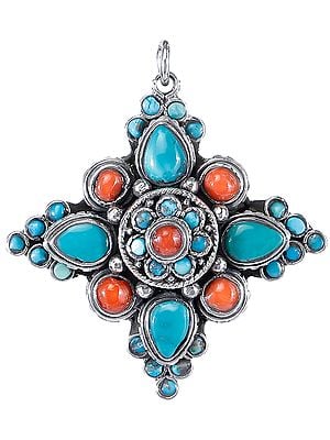 Pendant with Gemstones from Nepal