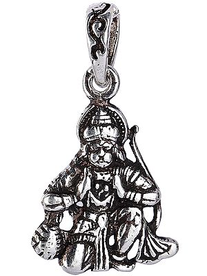 Lord Hanuman Pendant  Showing Ram Sita in His Chest