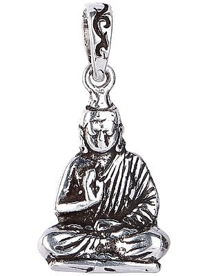 Preaching Buddha Sterling Silver Pendant