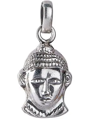 Sterling Silver Lord Buddha Head Pendant