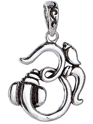 Om Ganesha Sterling Silver Pendant