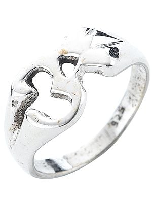 OM (AUM) Sterling Silver Ring