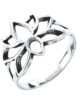 Lotus Sterling Silver Ring