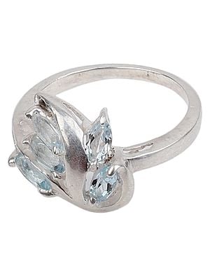 Blue Topaz Ring with Sterling Silver