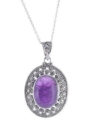 Sterling Silver Pendant with Powerful Gemstone