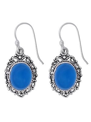 Buy Enchanting Chalcedony Earrings Only at Exotic India