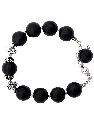 Black Onyx Sterling Silver Bracelet