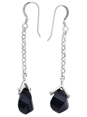 Stylish Gemstone Earrings with Dangle Made in Sterling Silver