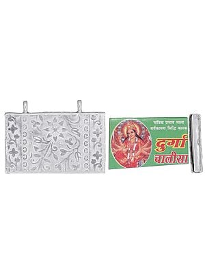 Sterling Silver Pendant with Durga Chalisa Book