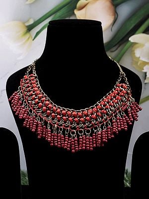 Beaded Choker Necklace | Indian Fashion Jewelry