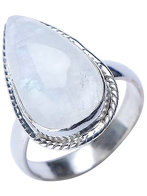 Rainbow Moonstone Ring | Indian Gemstone Jewelry