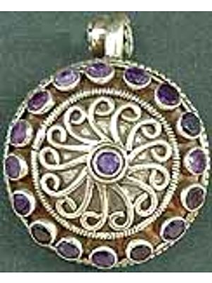 Amethyst Box Pendant