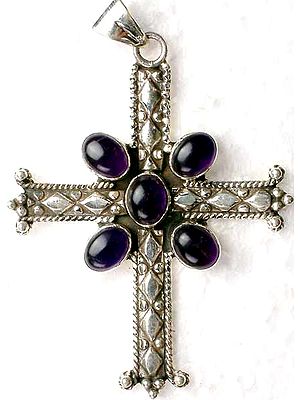 Amethyst Cross Pendant