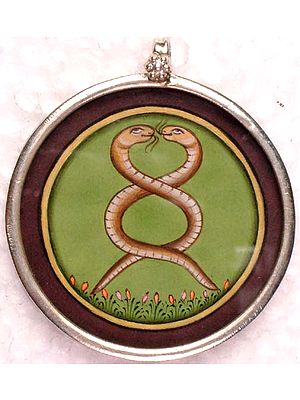 Ancient Naga Symbol of Two Intertwined Snakes