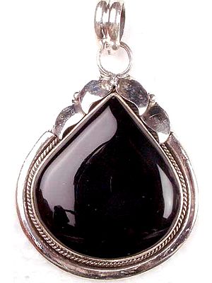 Black Onyx Drop Pendant