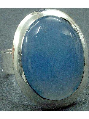 Blue Chalcedony Oval