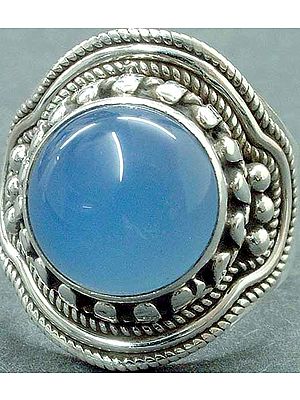 Blue Chalcedony Ring