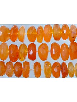Carnelian Faceted Shapes