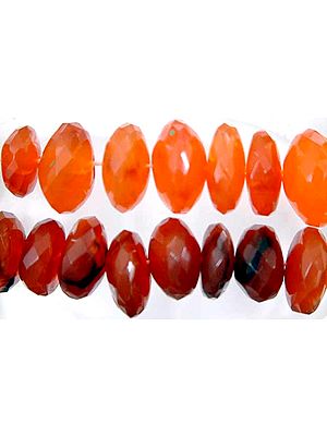 Carnelian Faceted Shapes
