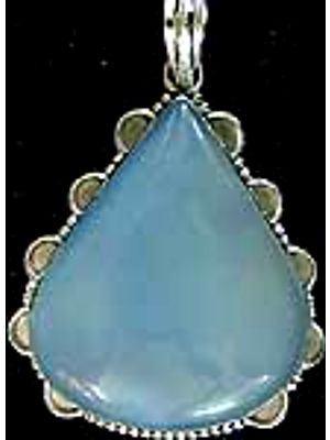Chalcedony Drop Pendant
