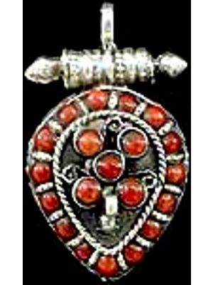 Coral Poison Box Pendant