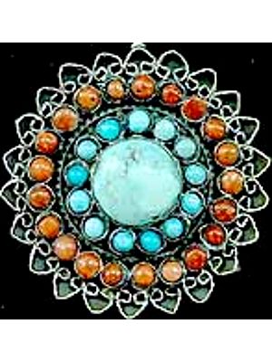 Coral Turquoise Flower