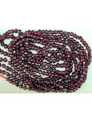 Drum Cut Faceted Garnet