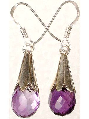 Faceted Amethyst Drops