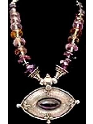 Faceted Amethyst Necklace