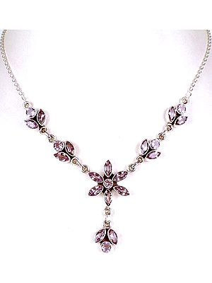 Faceted Amethyst Necklace