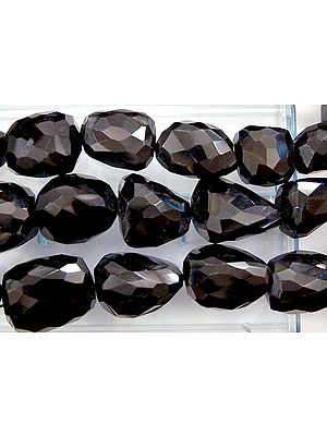 Faceted Black Onyx Tumbles
