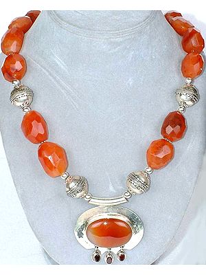 Faceted Carnelian