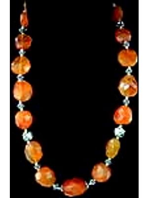 Faceted Carnelian Necklace