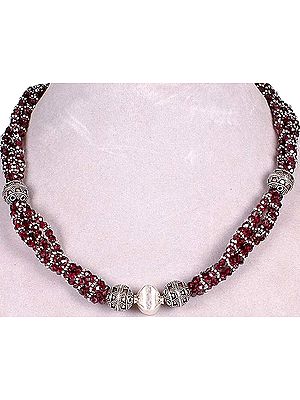 Faceted Garnet Necklace