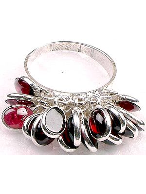 Garnet Bezel Ring