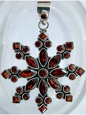 Garnet Star Pendant
