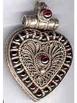 Garnet Valentine Pendant