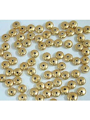 Gold Plated Seamless Oval Bead