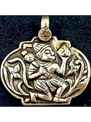 Hanumana Dye Stamped Amulet