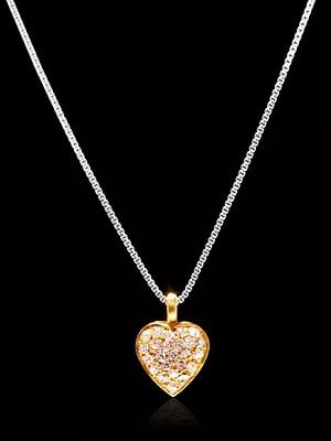 Cubic Zirconia Valentine Pendant