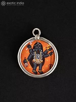 Hand-Painted Goddess Kali Pendant