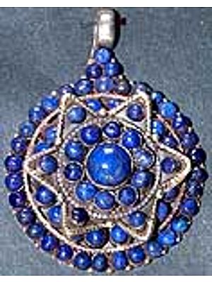 Lapis Flower Box Pendant