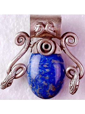 Lapis Lazuli snake pendant